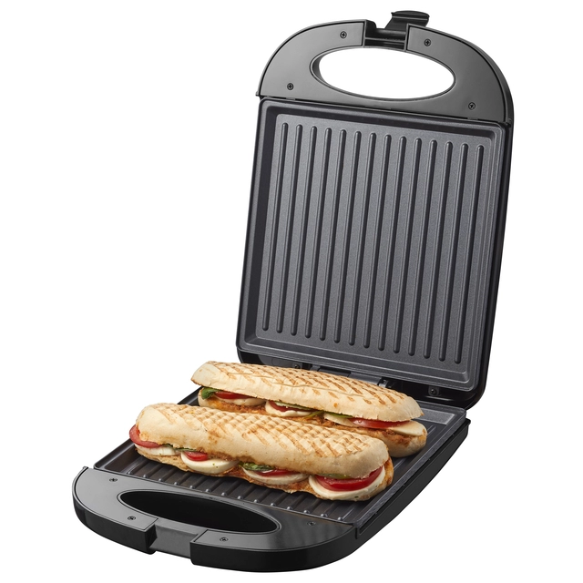 Een Tosti apparaat Tomado XXL 1200 Watt zwart koop je bij Continu Kantoor