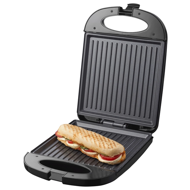 Een Tosti apparaat Tomado XXL 1200 Watt zwart koop je bij Continu Kantoor