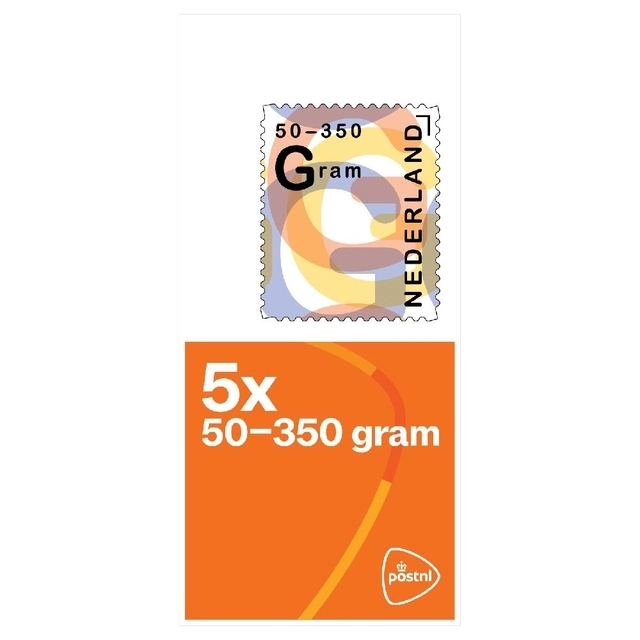 Een Postzegel Nederland 50-350 gram 5 per vel koop je bij Boek en kantoorvakhandel Reterink