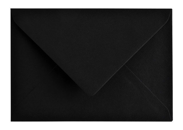 Een Envelop Papicolor C6 114x162mm ravenzwart pak à 6 stuks koop je bij Hoekmankantoorartikelen.nl