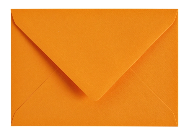 Een Envelop Papicolor C6 114x162mm oranje pak à 6 stuks koop je bij Hoekmankantoorartikelen.nl