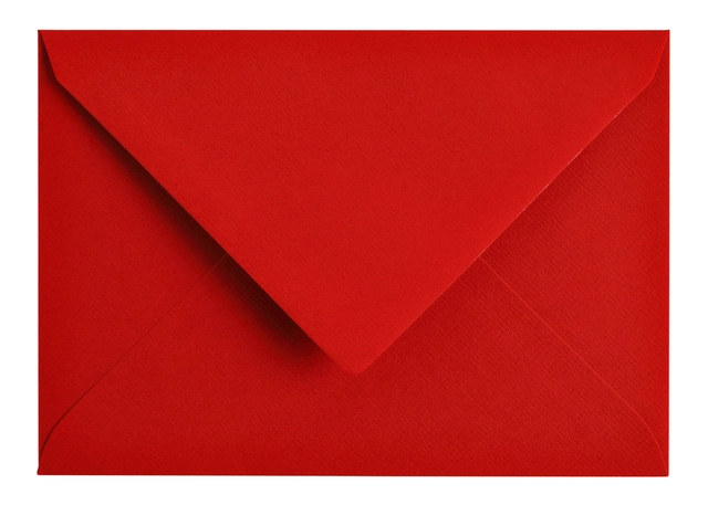 Een Envelop Papicolor C6 114x162mm rood pak à 6 stuks koop je bij Hoekmankantoorartikelen.nl