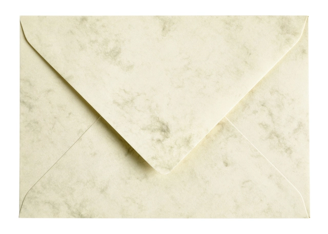 Een Envelop Papicolor C6 114x162mm marble ivoor pak à 6 stuks koop je bij Hoekmankantoorartikelen.nl