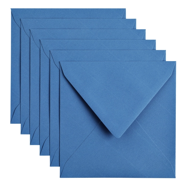 Een Envelop Papicolor 140x140mm donkerblauw pak à 6 stuks koop je bij Hoekmankantoorartikelen.nl