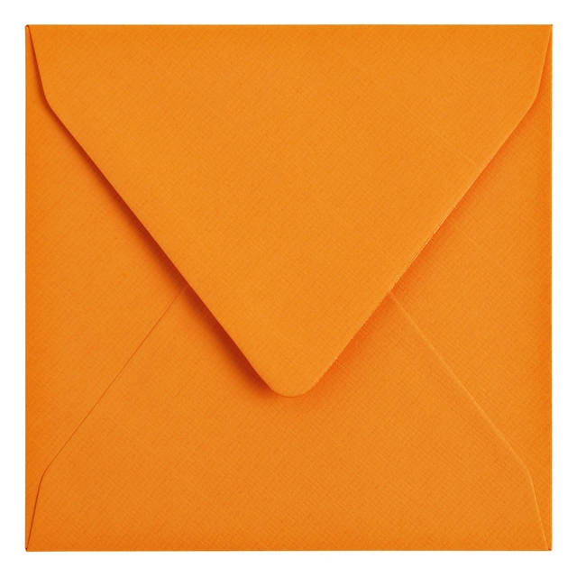 Een Envelop Papicolor 140x140mm oranje pak à 6 stuks koop je bij Hoekmankantoorartikelen.nl