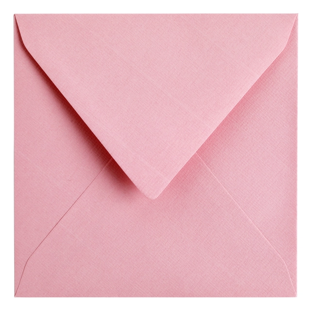 Een Envelop Papicolor 140x140mm babyroze pak à 6 stuks koop je bij Hoekmankantoorartikelen.nl