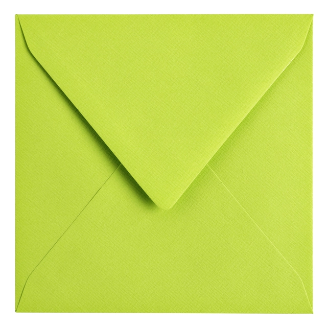 Een Envelop Papicolor 140x140mm appelgroen pak à 6 stuks koop je bij Hoekmankantoorartikelen.nl