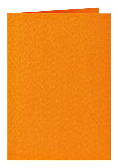 Een Correspondentiekaart Papicolor dubbel 105x148mm oranje pak à 6 stuks koop je bij VHK Kantoorartikelen