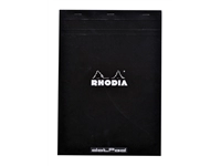 Een Schrijfblok Rhodia A4 dots 80 vel 90gr zwart koop je bij VHK Kantoorartikelen