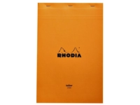 Een Schrijfblok Rhodia A4 lijn 80 vel 80gr geel koop je bij VHK Kantoorartikelen