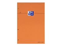 Een Cursusblok Oxford Orange Notepad A4+ lijn 4-gaats 160 pagina's 80gr oranje koop je bij VHK Kantoorartikelen