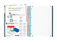 Een Collegeblok Oxford Office Essentials European book A4+ 4-gaats 120 vel assorti koop je bij VHK Kantoorartikelen