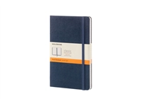 Een Notitieboek Moleskine large 130X210mm lijn hard cover sapphire blue koop je bij Hoekmankantoorartikelen.nl