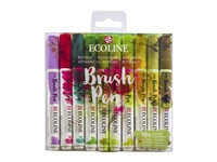 Een Brushpen Talens Ecoline set botanisch blister à 10 stuks assorti koop je bij VHK Kantoorartikelen