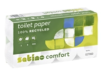 Een Toiletpapier Satino Comfort MT1 2-laags 400vel wit 027060 koop je bij VHK Kantoorartikelen