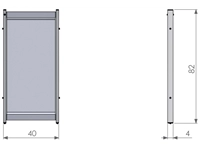 Een Bureauscherm Nobo modulair doorzichtig PVC 400x820mm koop je bij VHK Kantoorartikelen