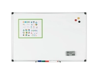 Een Whiteboard Quantore 90x120cm emaille magnetisch koop je bij Hoekmankantoorartikelen.nl