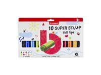 Een Stempelstift Bruynzeel Kids super set à 10 stuks assorti koop je bij VHK Kantoorartikelen