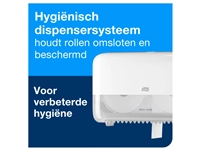 Een Toiletpapier Tork T7 hulsloos advanced mid-size 2-laags 900vel wit 472199 koop je bij VHK Kantoorartikelen