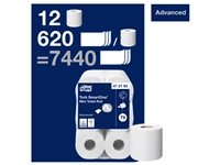 Een Toiletpapier Tork SmartOne® Mini T9 advanced 2-laags 620 vel wit 472193 koop je bij VHK Kantoorartikelen