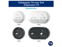 Een Toiletpapier Tork SmartOne® Mini T9 advanced 2-laags 620 vel wit 472193 koop je bij VHK Kantoorartikelen