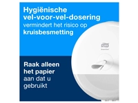 Een Toiletpapier Tork SmartOne® Mini T9 advanced 2-laags 620 vel wit 472193 koop je bij VHK Kantoorartikelen