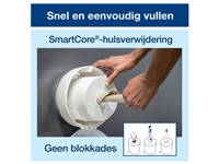 Een Toiletpapier Tork SmartOne® Mini T9 advanced 2-laags 620 vel wit 472193 koop je bij VHK Kantoorartikelen