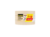 Een Afplaktape Scotch Classic 24mmx50m beige 3 rollen koop je bij Hoekmankantoorartikelen.nl