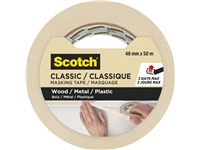 Een Afplaktape Scotch Classic 48mmx50m beige koop je bij VHK Kantoorartikelen