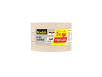 Een Afplaktape Scotch Basic 24mmx50m beige 3 rollen koop je bij Hoekmankantoorartikelen.nl