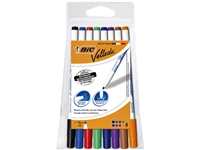 Een Viltstift Bic Velleda 1721 whiteboard rond fijn assorti blister à 8 stuks koop je bij Hoekmankantoorartikelen.nl