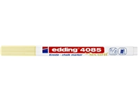 Een Krijtstift edding 4085 by Securit rond 1-2mm pastel geel koop je bij Hoekmankantoorartikelen.nl