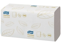 Een Handdoek Tork H3 Z-gevouwen premium 2-laags wit 100278 koop je bij VHK Kantoorartikelen