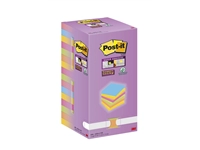 Een Memoblok Post-it Super Sticky 654 76x76mm color 16 stuks koop je bij Hoekmankantoorartikelen.nl