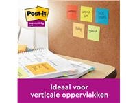 Een Memoblok Post-it Super Sticky 654 76x76mm color 16 stuks koop je bij Hoekmankantoorartikelen.nl