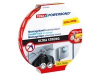 Een Montagetape tesa® Powerbond Ultra strong dubbelzijdig 5mx19mm wit koop je bij VHK Kantoorartikelen