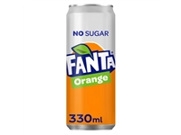 Een Frisdrank Fanta orange zero blik 330ml koop je bij VHK Kantoorartikelen