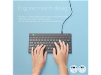 Een Toetsenbord R-Go Ergonomisch Compact Break QWERTY koop je bij Hoekmankantoorartikelen.nl