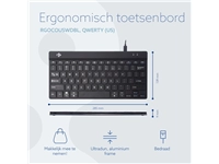 Een Toetsenbord R-Go Ergonomisch Compact Break QWERTY koop je bij Hoekmankantoorartikelen.nl