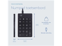 Een Toetsenbord R-Go Ergonomisch Numpad Break Draad koop je bij Hoekmankantoorartikelen.nl