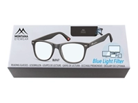 Een Leesbril Montana +1.00 dpt blue light filter zwart koop je bij Hoekmankantoorartikelen.nl