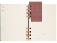 Een Life planner 2024 Moleskine 7dag/2pagina's extra large190x250mm hard cover ringen black koop je bij VHK Kantoorartikelen