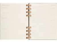 Een Life planner 2024 Moleskine 7dag/2pagina's extra large190x250mm hard cover ringen black koop je bij VHK Kantoorartikelen