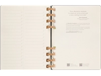 Een Life planner 2024 Moleskine 7dag/2pagina's extra large190x250mm hard cover ringen black koop je bij VHK Kantoorartikelen