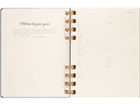 Een Life planner 2024 Moleskine 7dag/2pagina's extra large190x250mm hard cover ringen black koop je bij VHK Kantoorartikelen