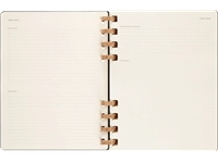 Een Life planner 2024 Moleskine 7dag/2pagina's extra large190x250mm hard cover ringen black koop je bij VHK Kantoorartikelen