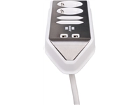 Een Stekkerdoos Brennenstuhl bureau Estilo 4 voudig inclusief 2 USB 2 meter wit/zilver koop je bij Hoekmankantoorartikelen.nl