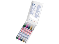 Een Acrylmarker edding e-5100 medium metallic assorti set à 5 stuks koop je bij VHK Kantoorartikelen