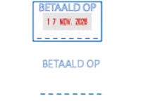 Een Datumstempel Trodat Printy 4750 betaald op koop je bij VHK Kantoorartikelen