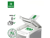 Een Papiervernietiger Leitz IQ Auto+ Small Office 100 P4 snippers 4x28mm koop je bij VHK Kantoorartikelen